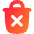 Delete Forever Permanently Empty Trash Icon from Flex Gradient Set