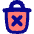 Delete Forever Permanently Empty Trash Icon from Flex Pop Set