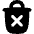 Delete Forever Permanently Empty Trash Icon from Flex Solid Set