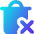 Delete Forever Permanently Empty Trash Icon from Core Gradient Set
