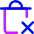 Delete Forever Permanently Empty Trash Icon from Core Neon Set