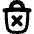 Delete Forever Permanently Empty Trash Icon from Flex Remix Set