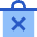 Delete Forever Permanently Empty Trash Icon from Sharp Flat Set
