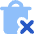 Delete Forever Permanently Empty Trash Icon from Core Flat Set