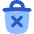 Delete Forever Permanently Empty Trash Icon from Flex Flat Set