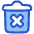 Delete Forever Permanently Empty Trash Icon from Plump Duo Set