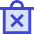 Delete Forever Permanently Empty Trash Icon from Sharp Duo Set