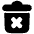 Delete Forever Permanently Empty Trash Icon from Plump Solid Set