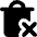 Delete Forever Permanently Empty Trash Icon from Core Solid Set