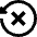 Delete Recently Deleted Cross Icon from Sharp Solid Set