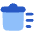 Delete Sweep Trash Icon from Plump Flat Set