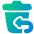 Empty Recycle Bin 2 Icon from Plump Gradient Set