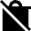 Permanently Delete Icon from Sharp Solid Set