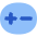 Plus Minus Capsule Icon from Flex Flat Set
