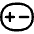Plus Minus Capsule Icon from Flex Line Set