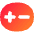 Plus Minus Capsule Icon from Flex Gradient Set