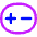 Plus Minus Capsule Icon from Flex Neon Set