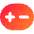 Plus Minus Capsule Icon from Core Gradient Set