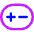 Plus Minus Capsule Icon from Core Neon Set