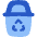 Recycle Bin 1 Icon from Flex Flat Set