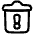 Recycle Bin Alert Icon from Plump Line Set