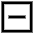 Subtract Square Icon from Sharp Line Set