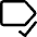 Tag Label Check Select Icon from Core Line Set