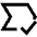 Tag Label Check Select Shevron Icon from Sharp Line Set