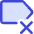 Tag Label Cross Select Icon from Core Duo Set