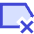 Tag Label Cross Select Icon from Sharp Duo Set