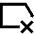 Tag Label Cross Select Icon from Sharp Line Set