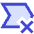 Tag Label Cross Select Shevron Icon from Sharp Duo Set