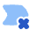 Tag Label Cross Select Shevron Icon from Plump Flat Set