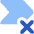 Tag Label Cross Select Shevron Icon from Core Flat Set