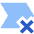 Tag Label Cross Select Shevron Icon from Sharp Flat Set