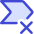 Tag Label Cross Select Shevron Icon from Core Duo Set