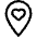 Location Heart Icon from Ultimate Regular Set