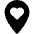 Location Heart Icon from Ultimate Bold Set | Free Download as SVG Vector and Transparent PNG | Streamline icons