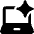 Laptop Ai Spark Icon from Ultimate Bold Set