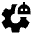 Ai Robot Setting Fill Icon from Sharp Fill - Material Pro Set