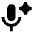 Ai Spark Microphone Fill Icon from Sharp Fill - Material Pro Set