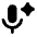 Ai Spark Microphone Fill Icon from Rounded Fill - Material Pro Set