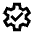 Automation Gear Check Icon from Outlined Line - Material Pro Set