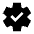 Automation Gear Check Fill Icon from Outlined Fill - Material Pro Set