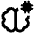 Brain Chip Transplant Icon from Rounded Line - Material Pro Set