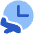 Airport Arrival Time Icon from Plump Flat Set
