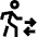 Airport Transfer Icon from Sharp Line Set