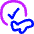 Flight Airplane Approval Check Circle Icon from Flex Neon Set