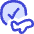 Flight Airplane Approval Check Circle Icon from Flex Duo Set