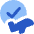 Flight Airplane Approval Check Circle Icon from Core Flat Set